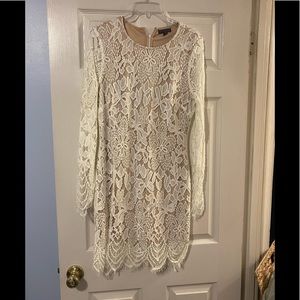 Lace long sleeve dress